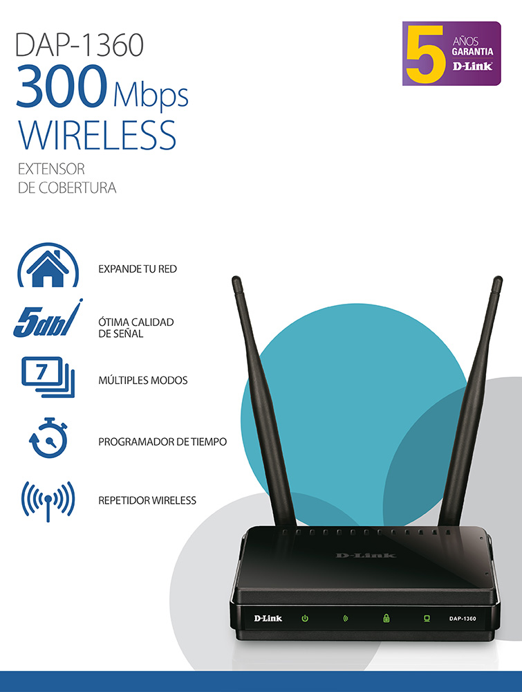 DAP-1360 Wireless Access Point, 11g/11n, Indoor, 300Mbps